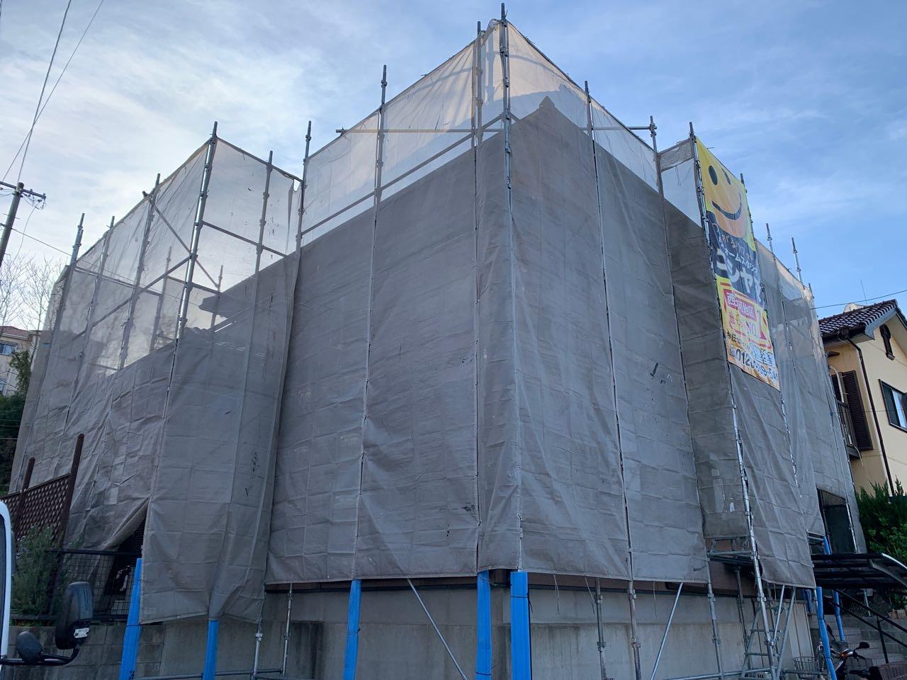 【足場設置工事】完了全景