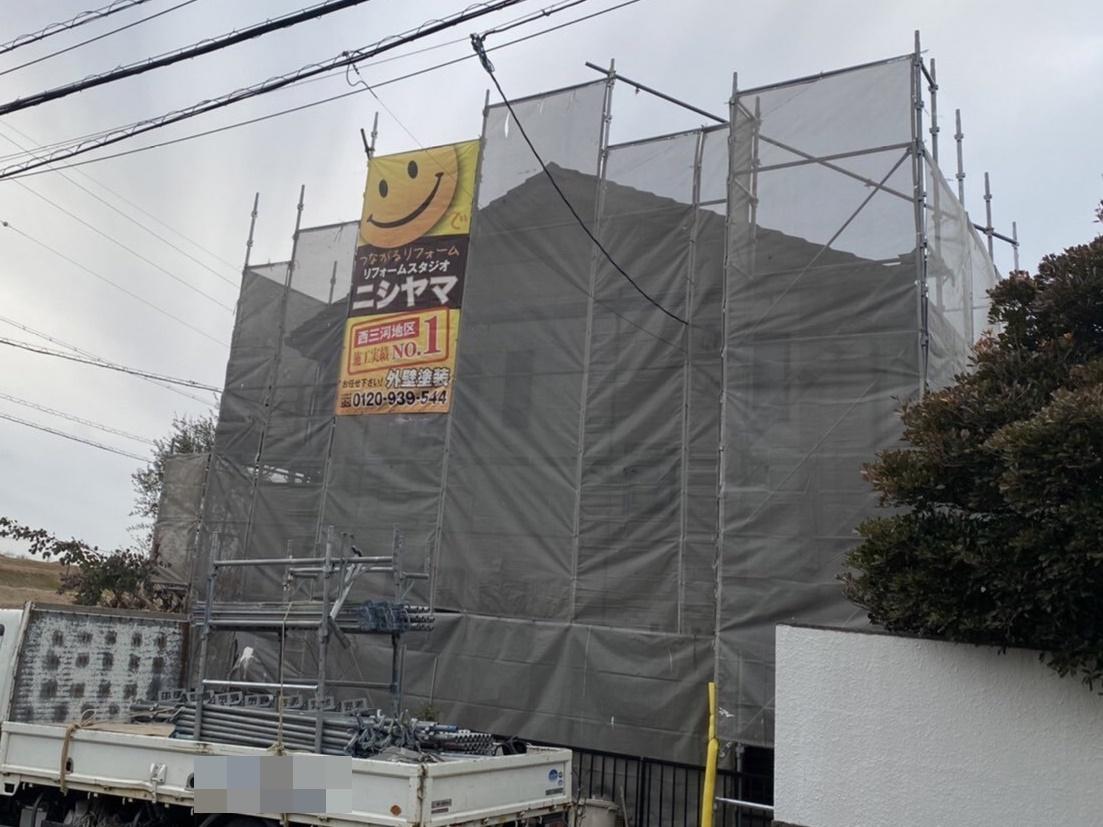 【足場設置工事】完了全景