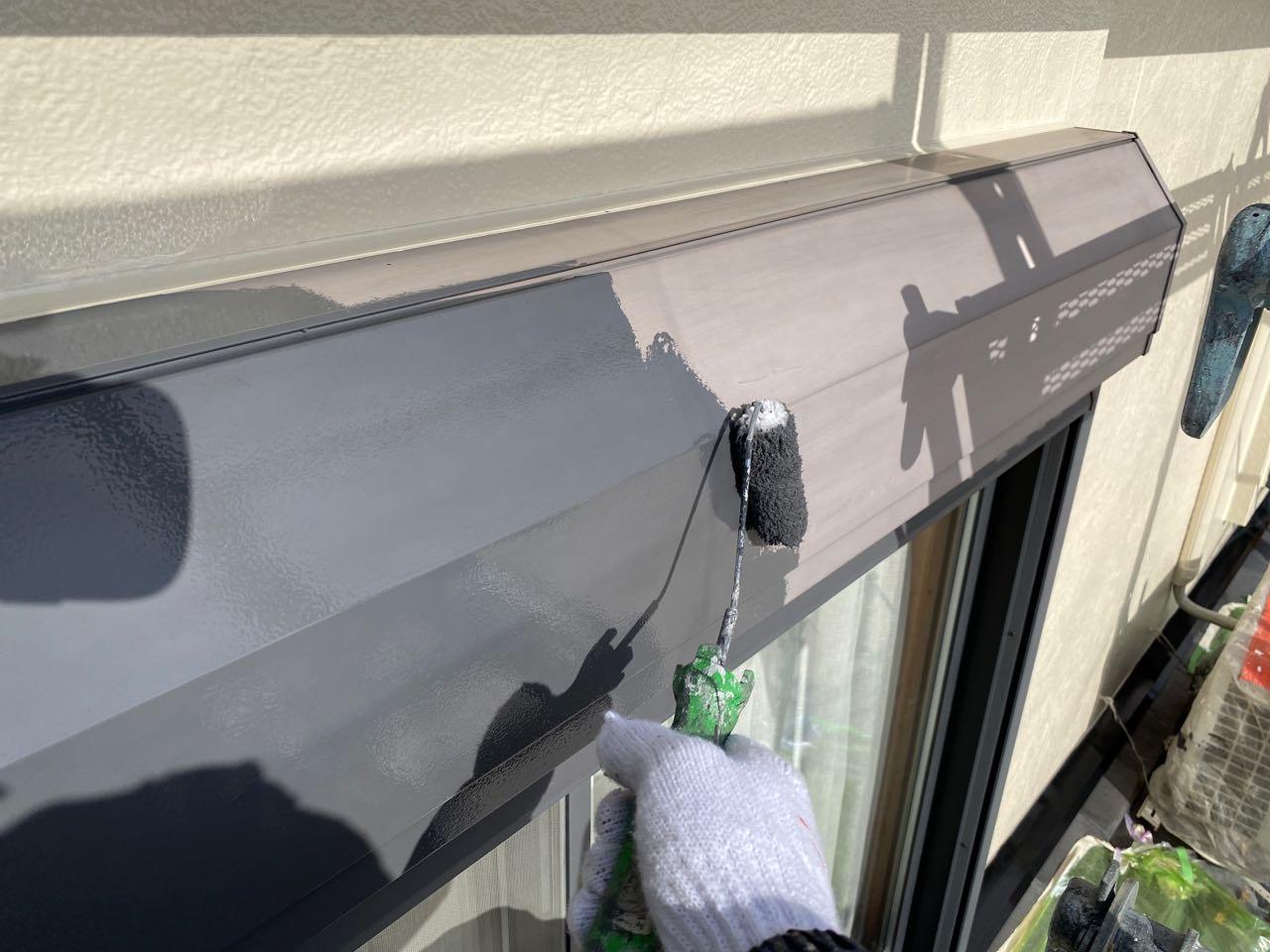 【シャッターボックス塗装】下塗り