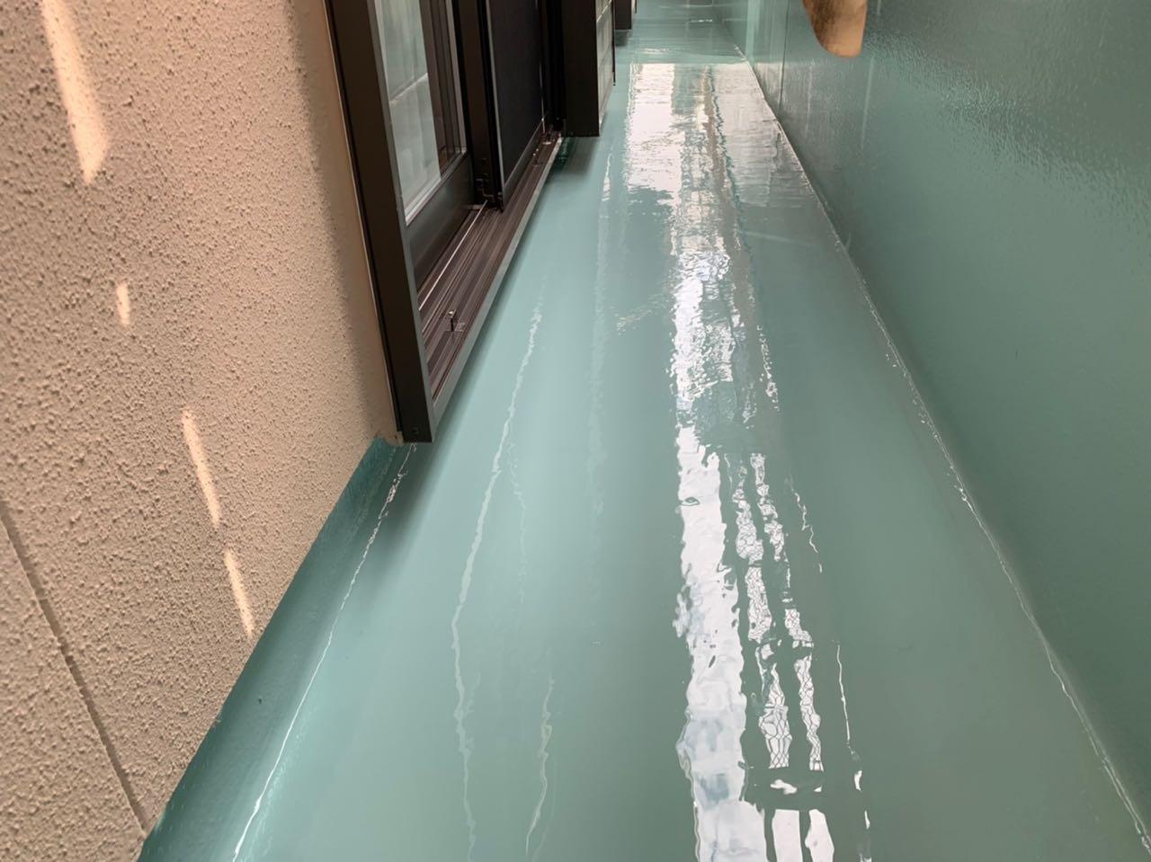 【防水工事】ウレタン防水塗布2回目