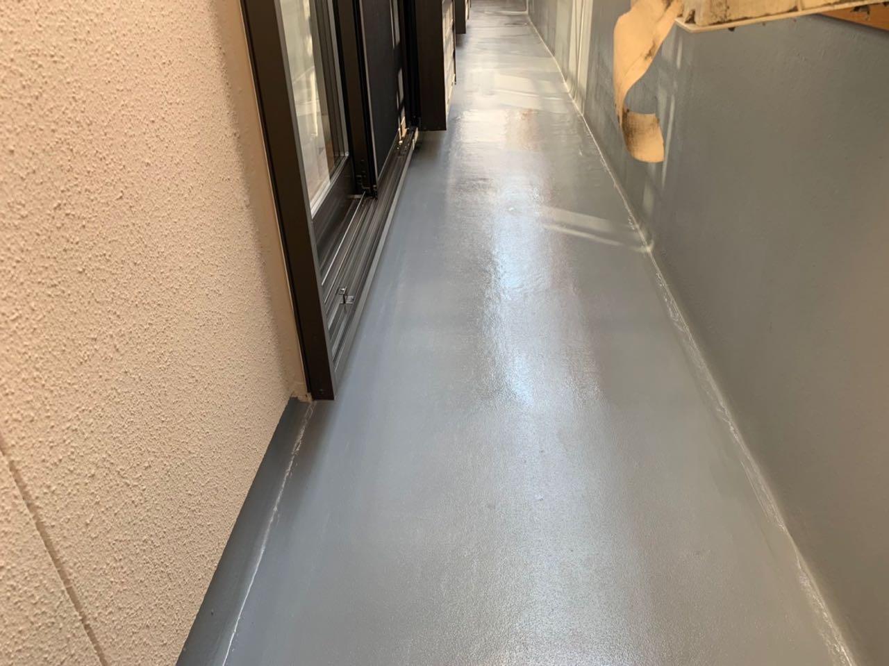 【防水工事】トップコート塗布