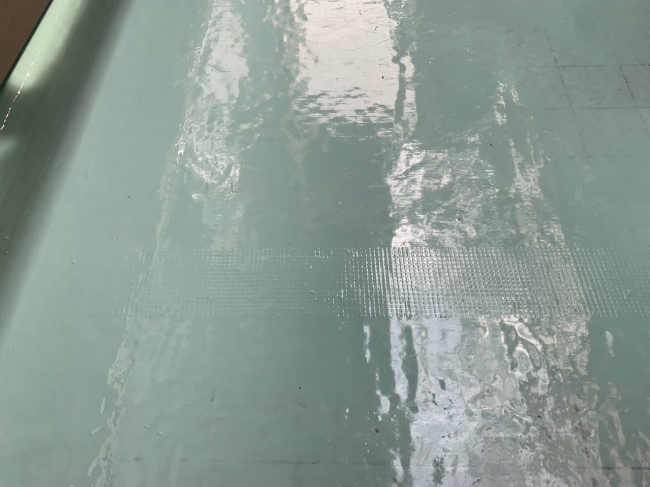 【防水工事】メッシュ貼り