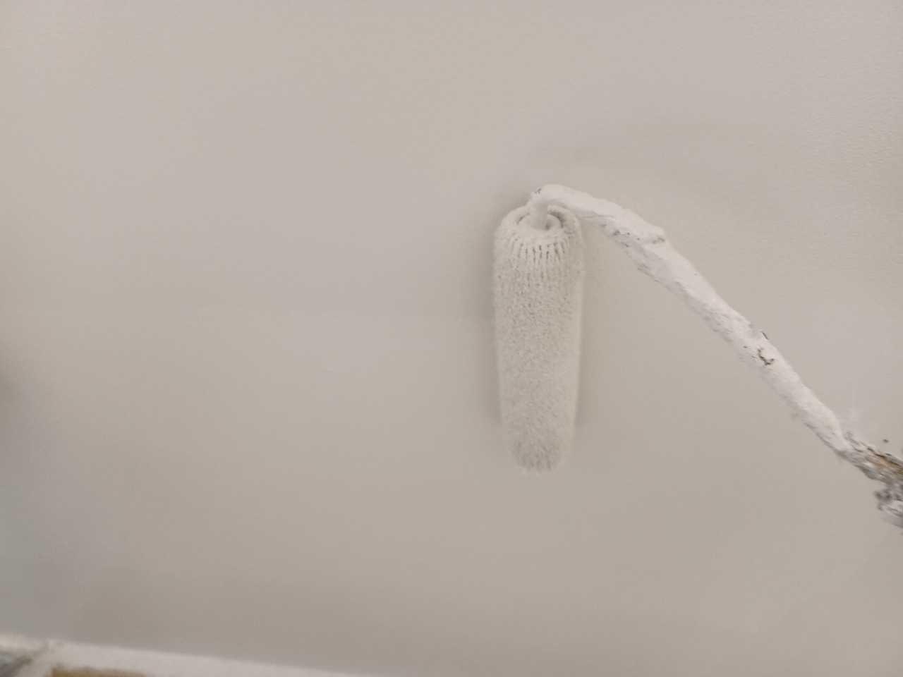 【軒天塗装】上塗り