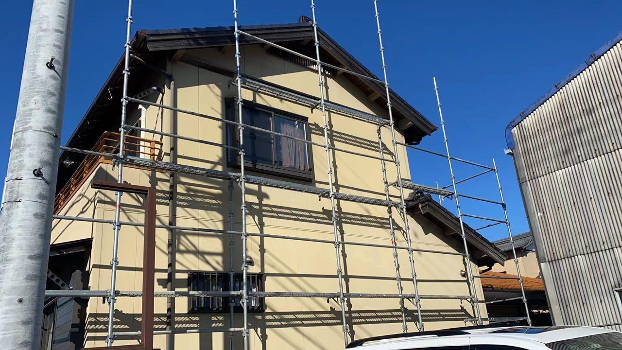 【足場設置工事】設置中