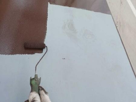 【庇塗装】下塗り