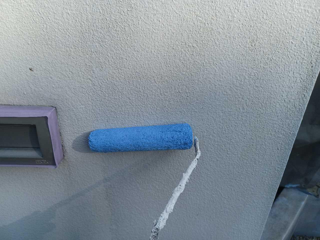 【擁壁塗装】下塗り