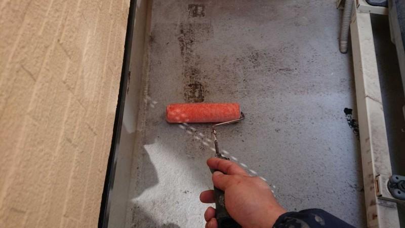 【防水工事】プライマー塗布