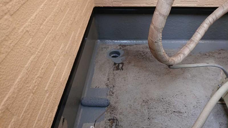 【防水工事】ウレタン防水塗布1回目