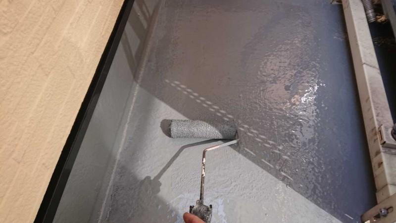 【防水工事】ウレタン防水塗布2回目