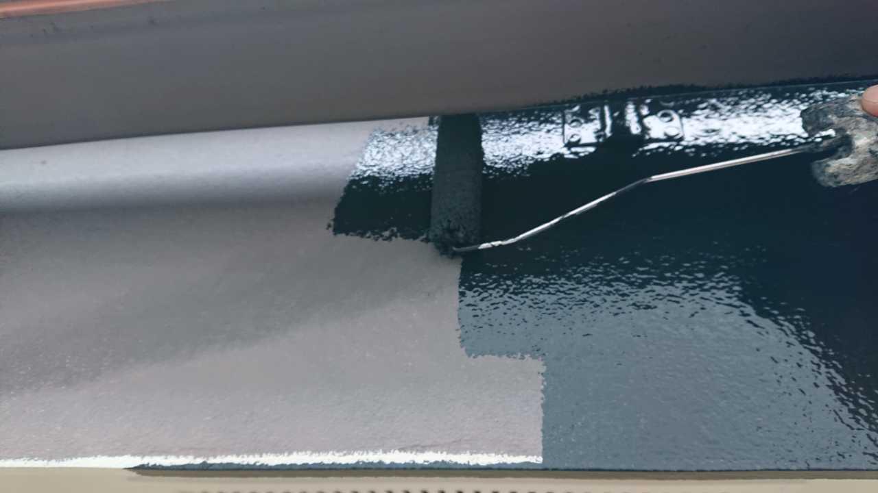 【破風・鼻隠し塗装】下塗り