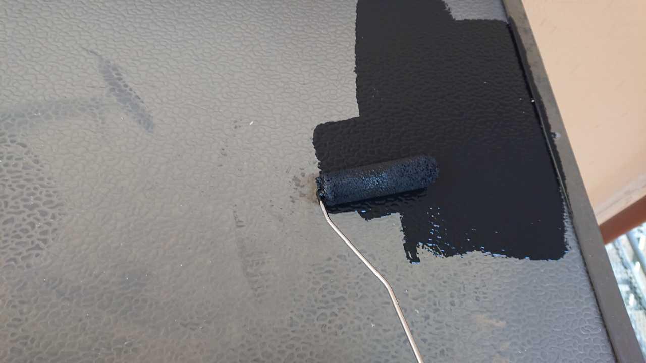 【庇塗装】下塗り