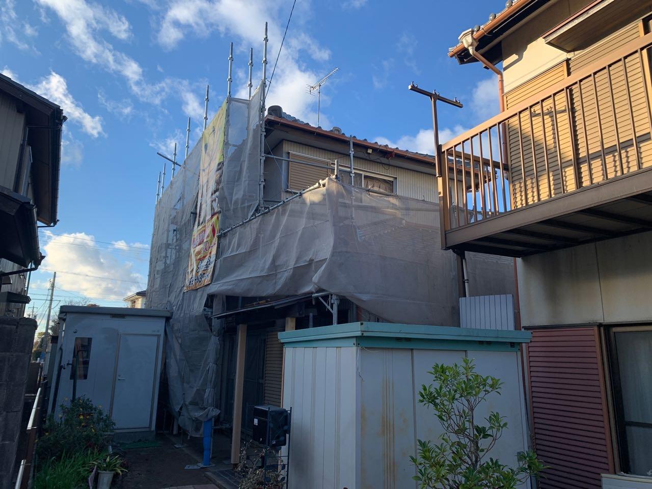 【足場設置工事】完了全景