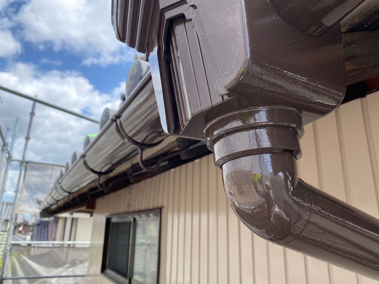 【雨樋塗装】完了