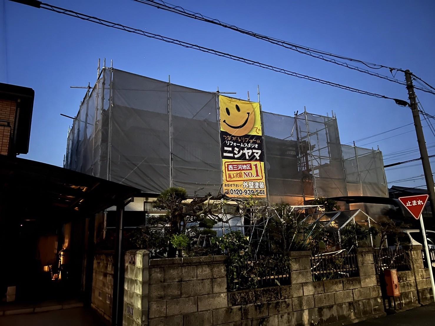 【足場設置工事】完了全景