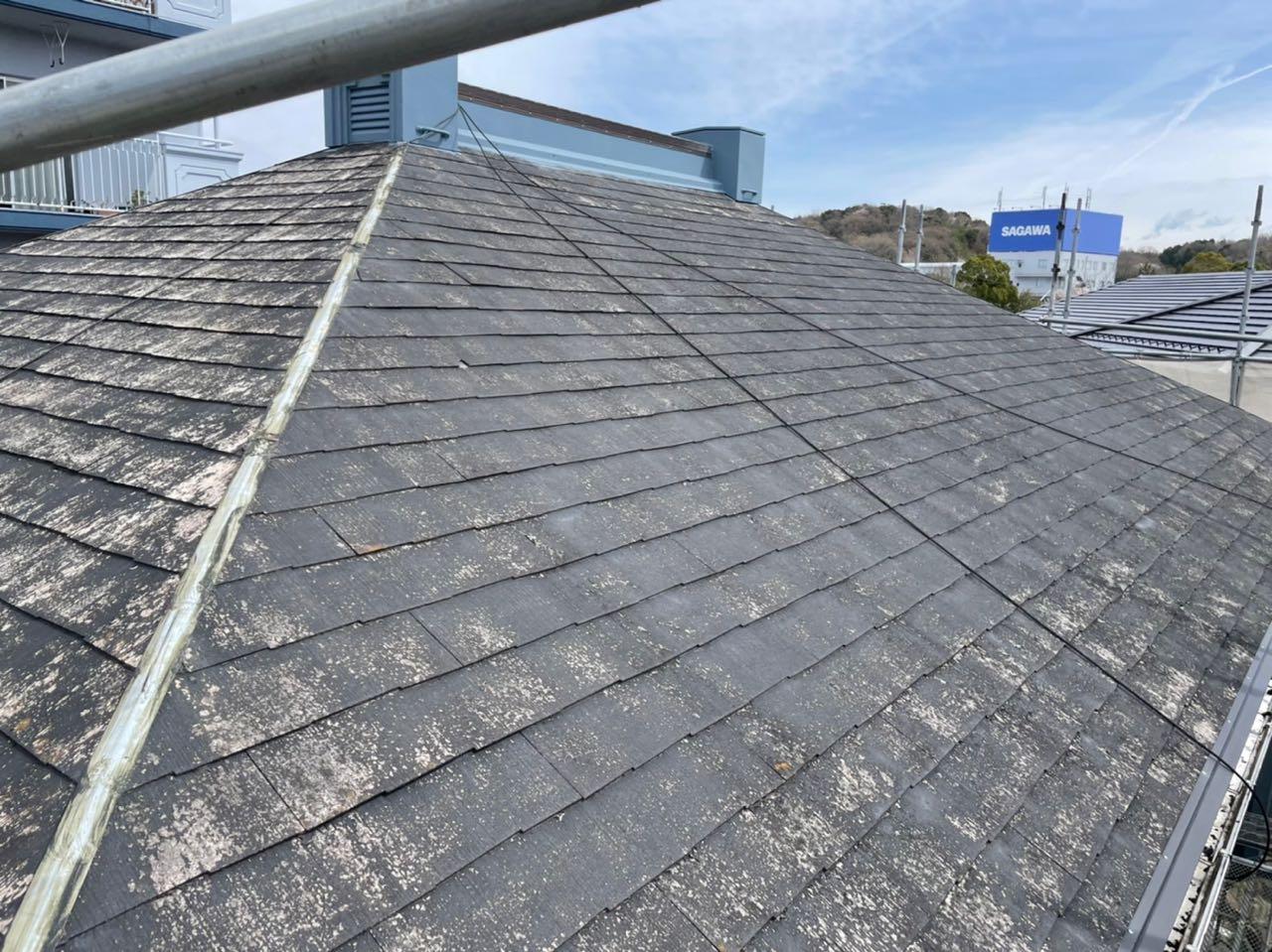 【屋根板金工事】棟撤去