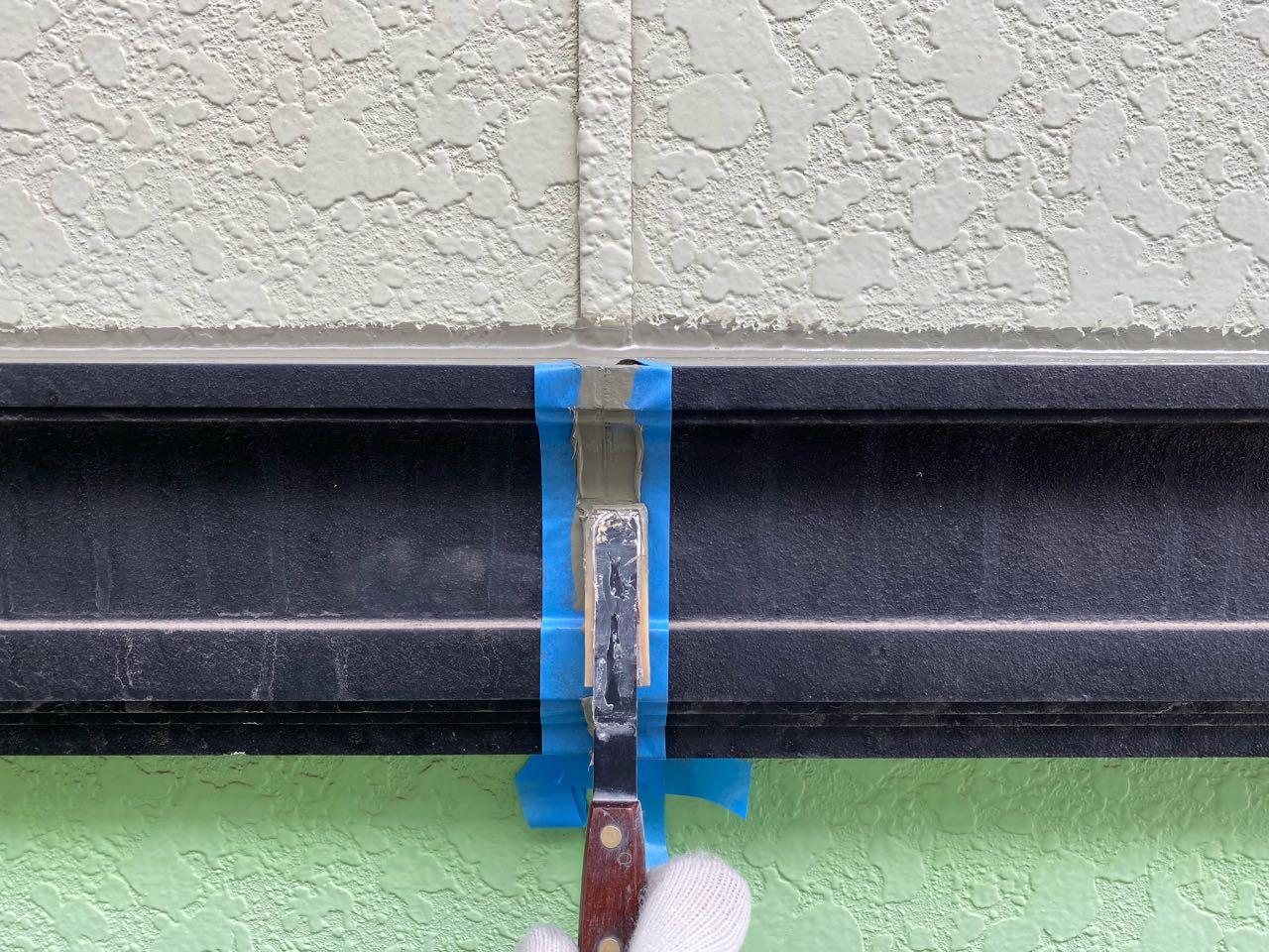 【シーリング工事】ヘラ押さえ