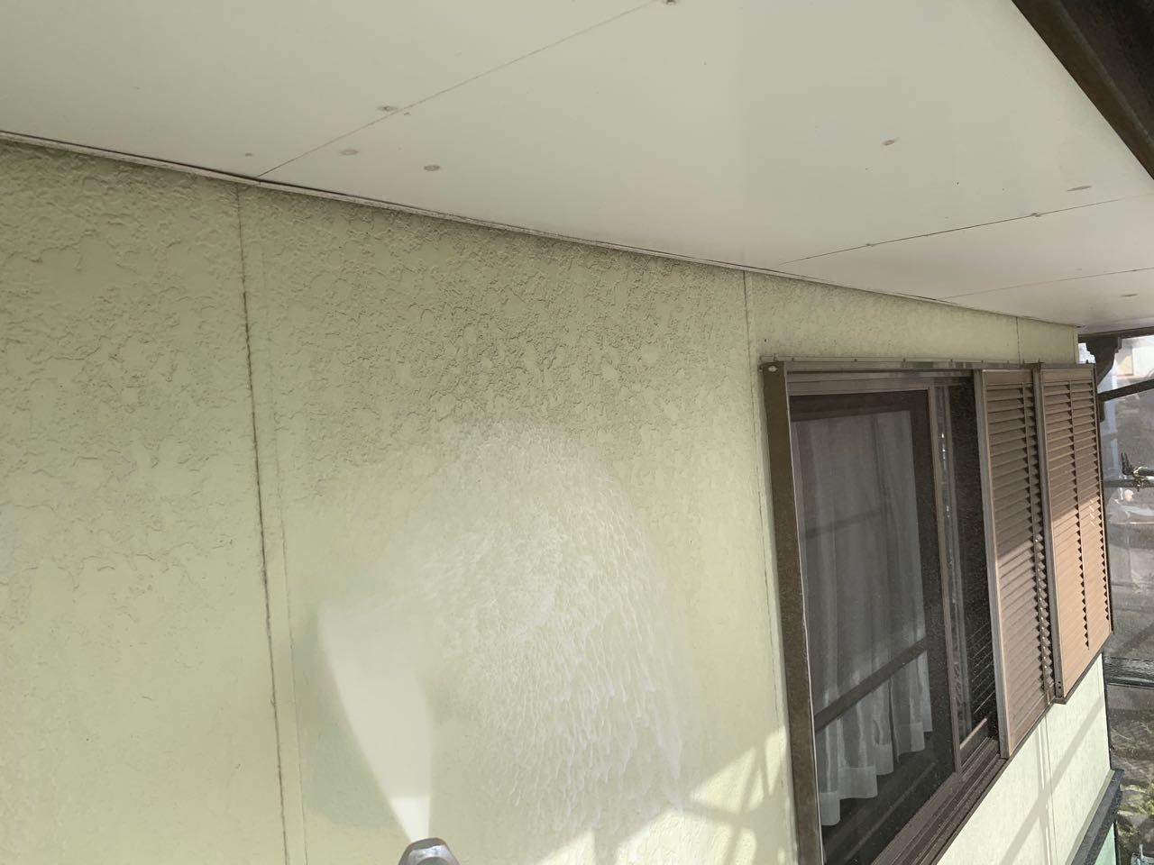 【外壁洗浄】バイオ洗剤塗布