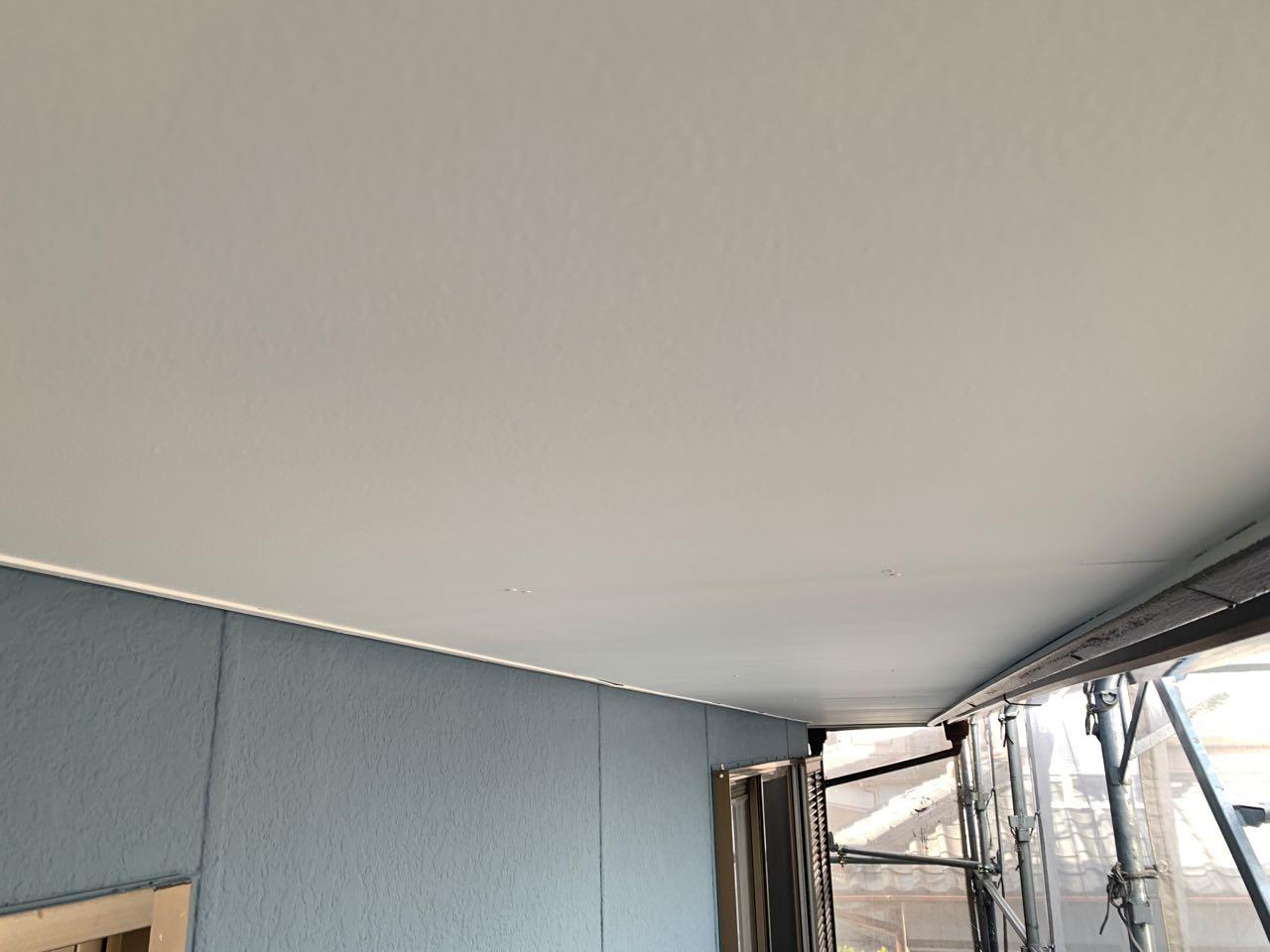 【軒天塗装】完了