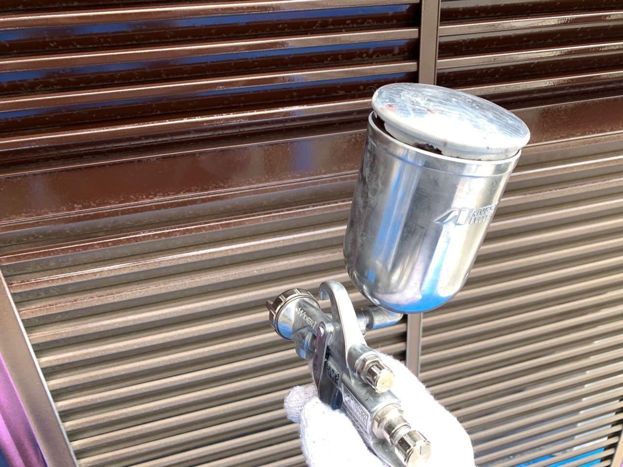 【雨戸塗装】下塗り