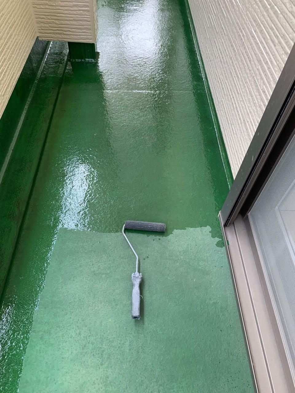 【防水工事】プライマー塗布