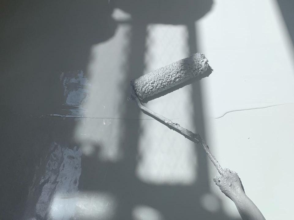 【防水工事】ウレタン防水塗布2回目