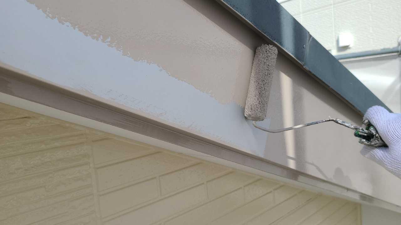 【破風・鼻隠し塗装】下塗り