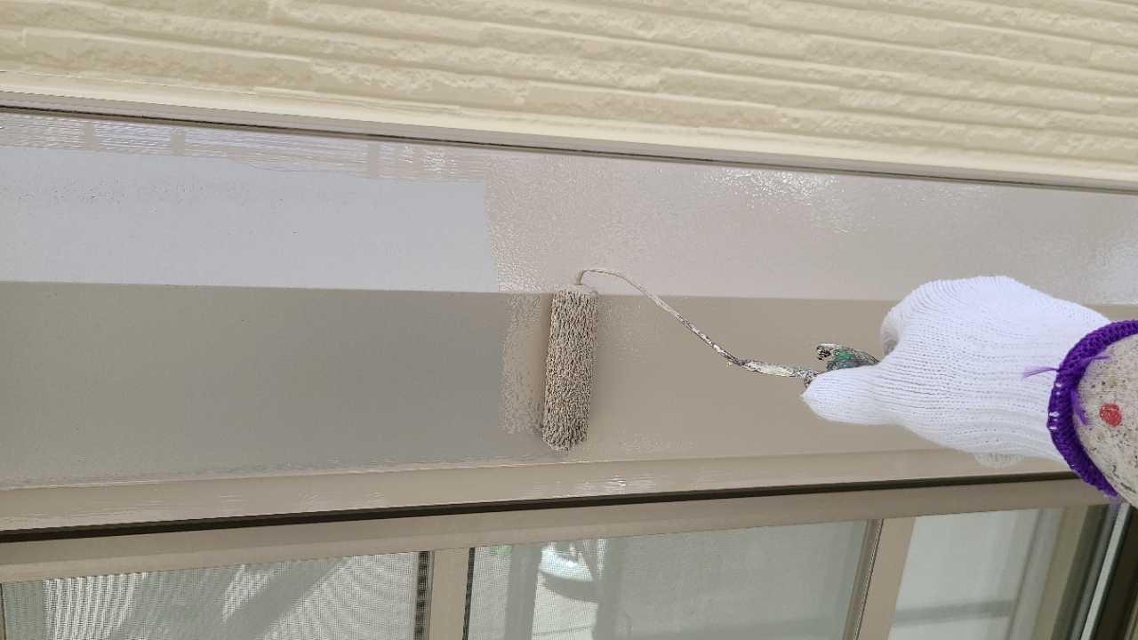 【シャッターボックス塗装】下塗り