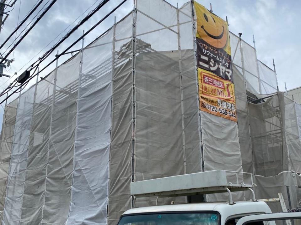 【足場設置工事】完了全景