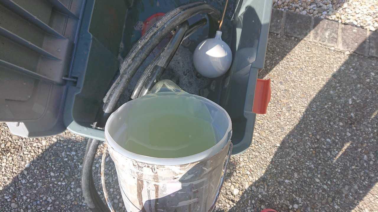 【バイオ洗剤準備】原液混入