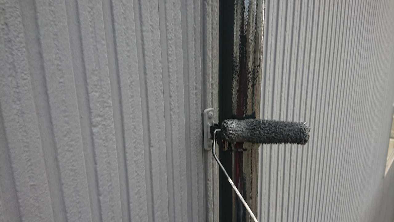 【雨樋塗装】上塗り