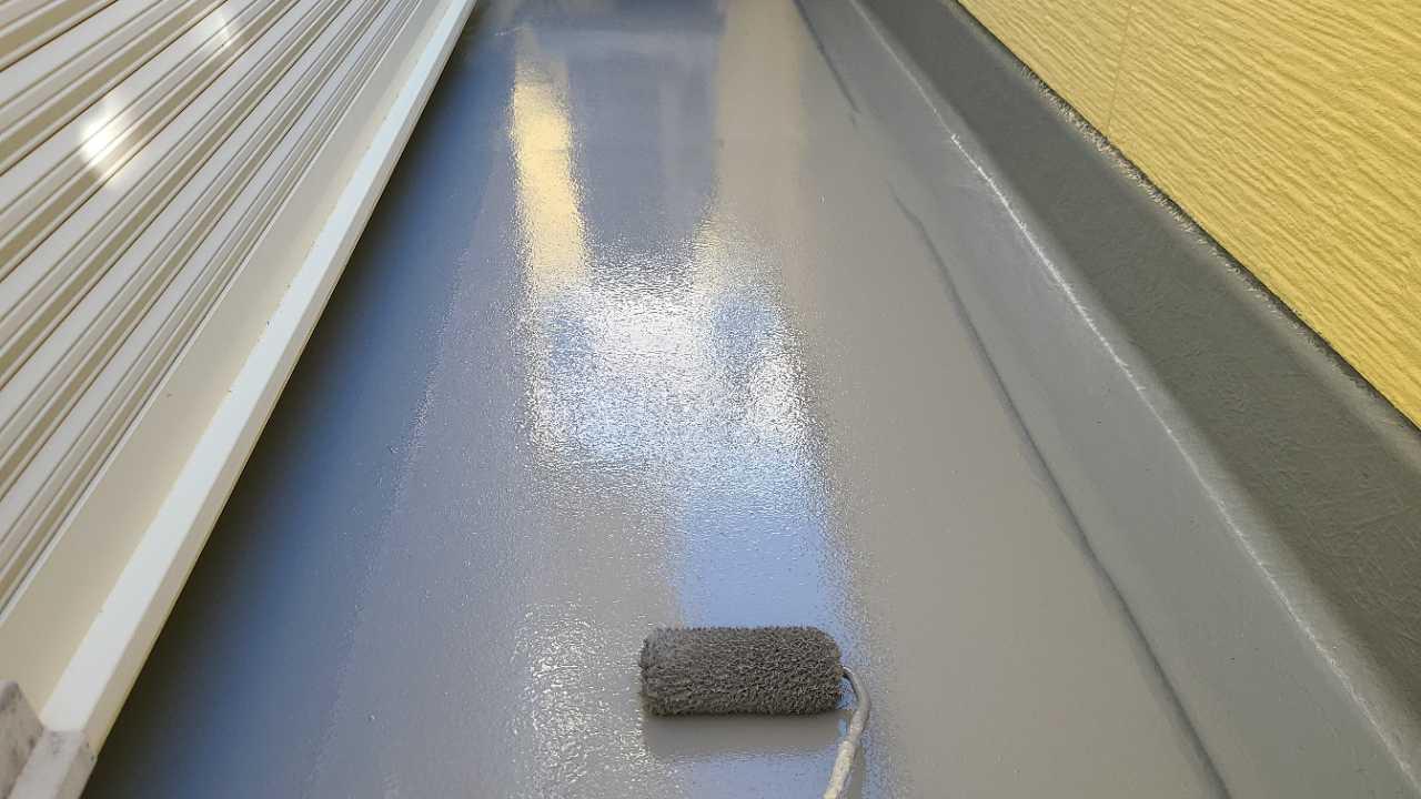 【防水工事】ウレタン防水塗布2回目