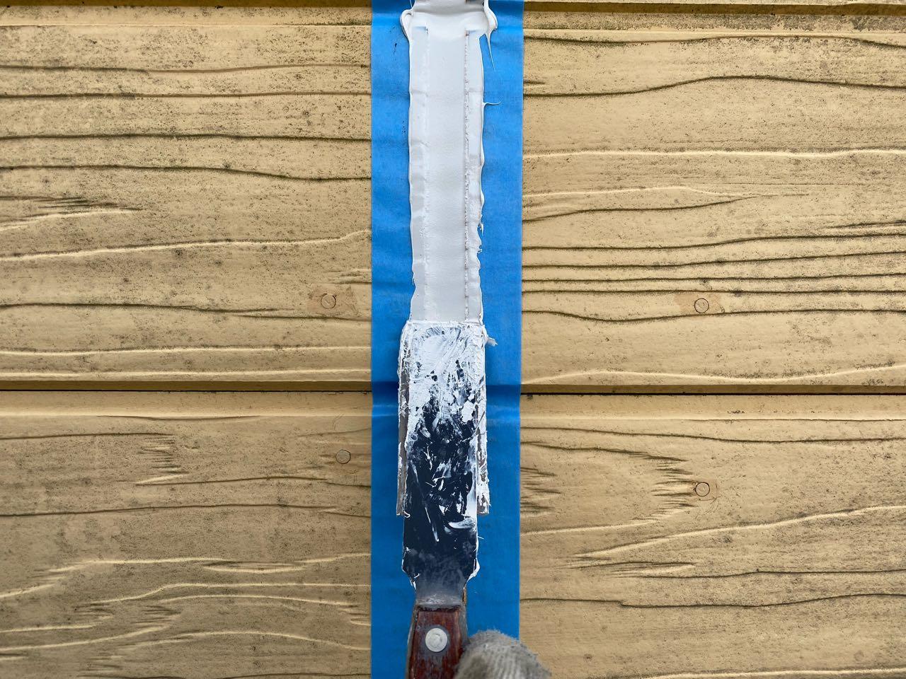 【シーリング工事】ヘラ押さえ