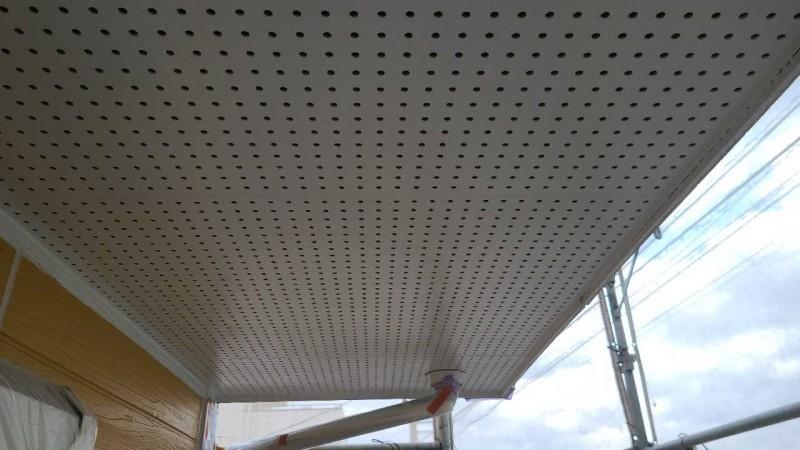 【軒天塗装】完了