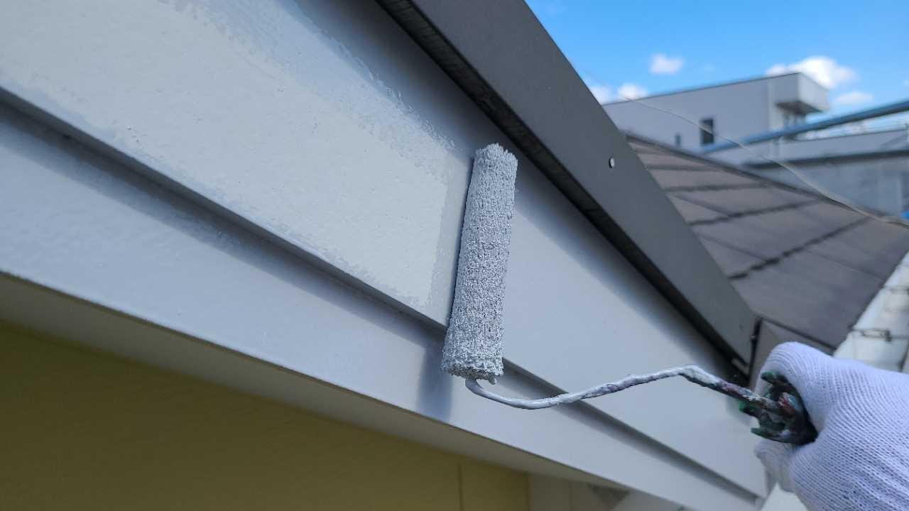 【破風・鼻隠し塗装】下塗り