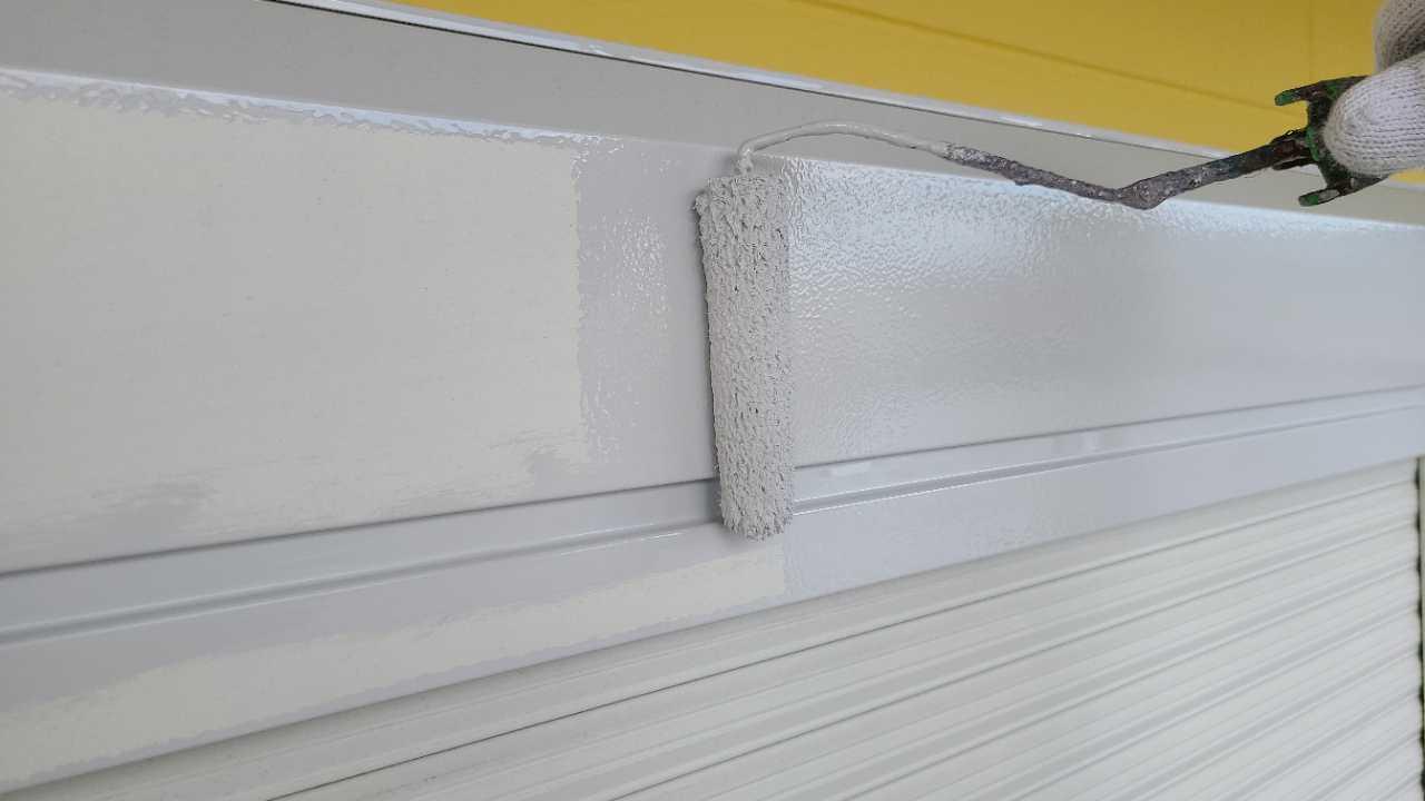 【シャッターボックス塗装】下塗り