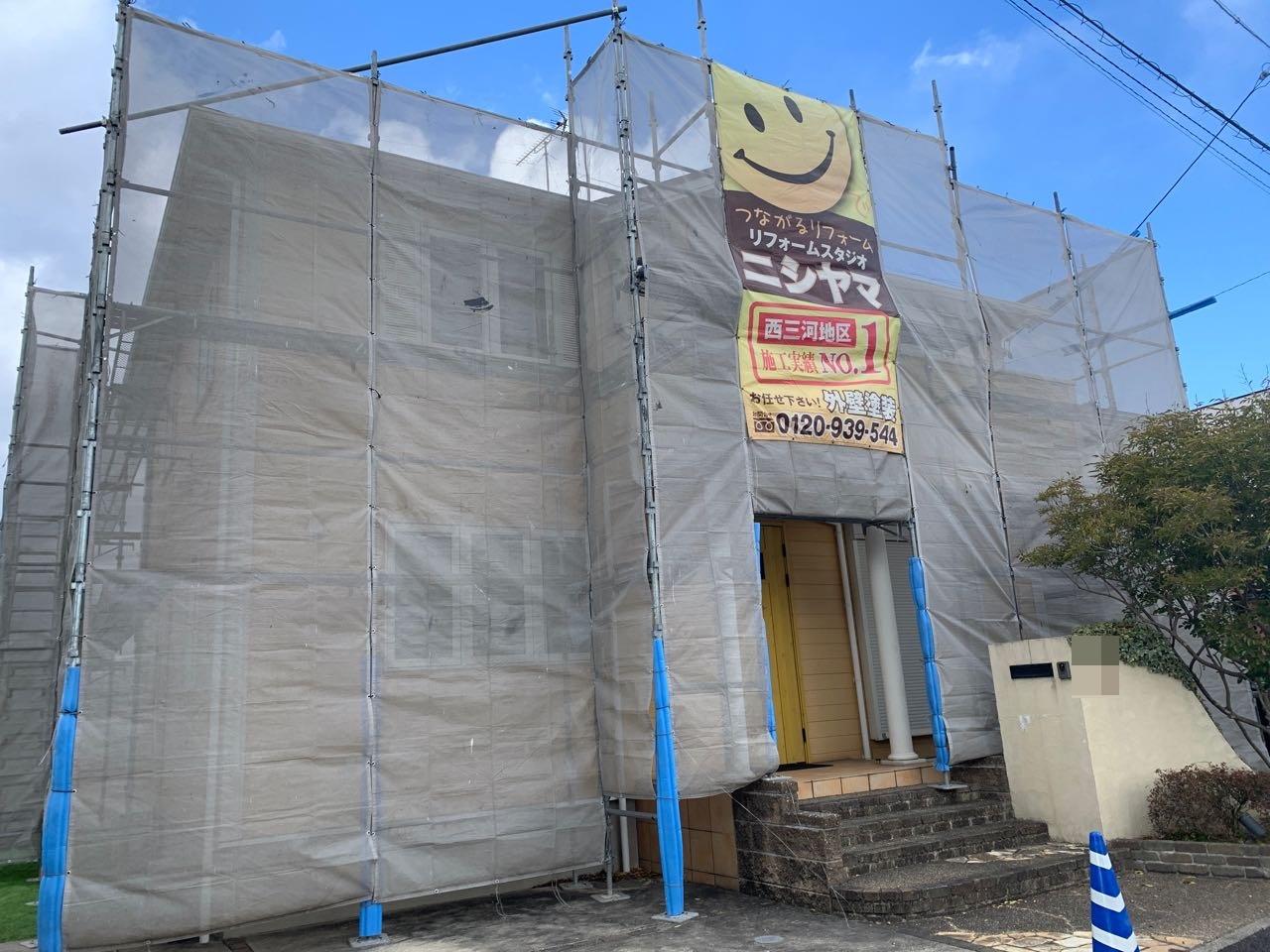 【足場設置工事】完了全景