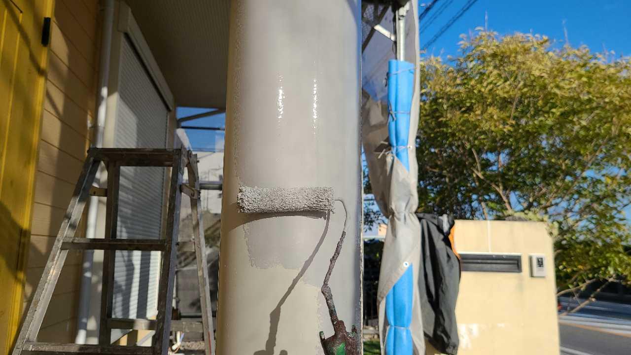 【屋根塗装】タスペーサー挿入