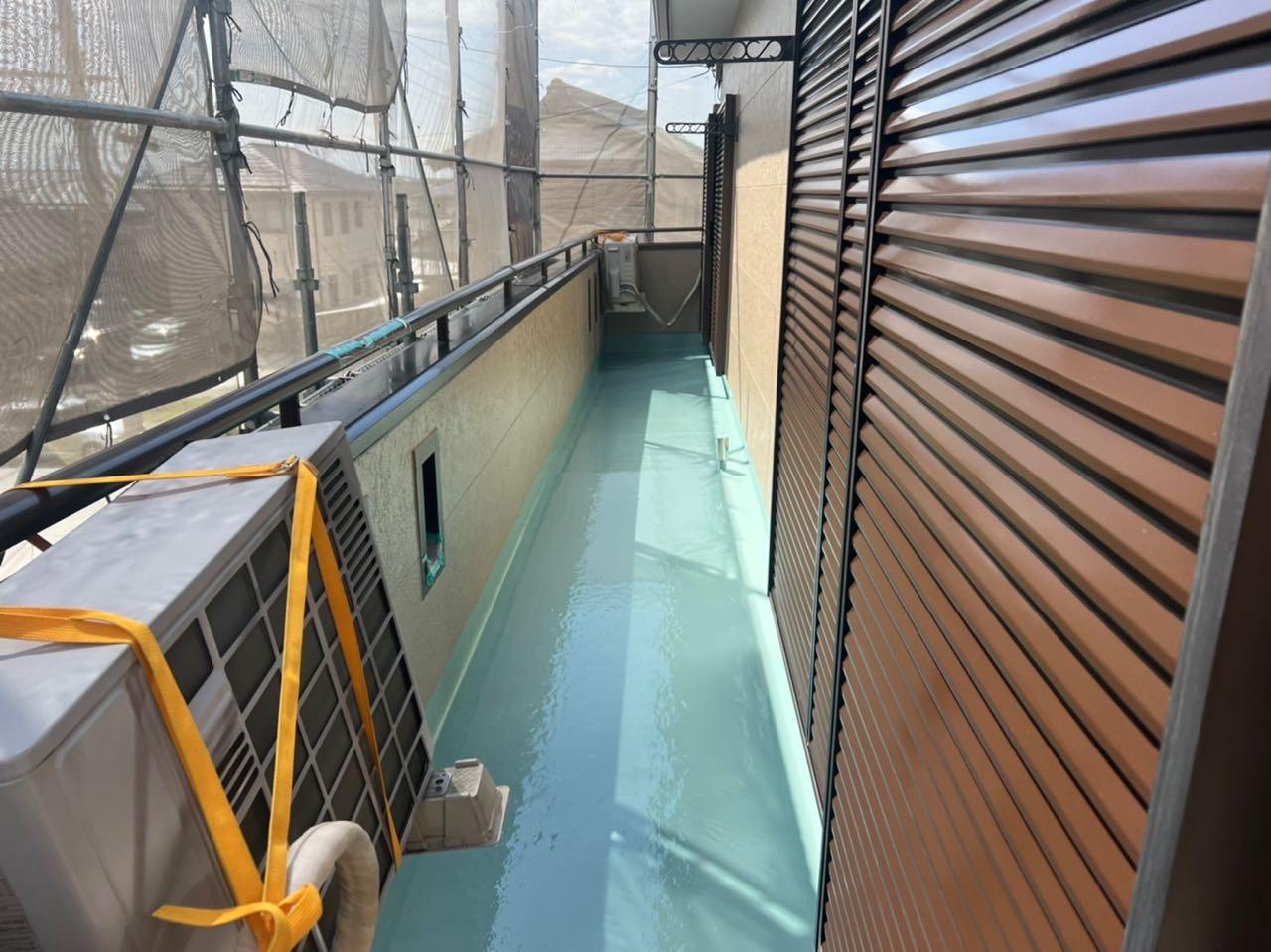 【防水工事】ウレタン防水塗布2回目