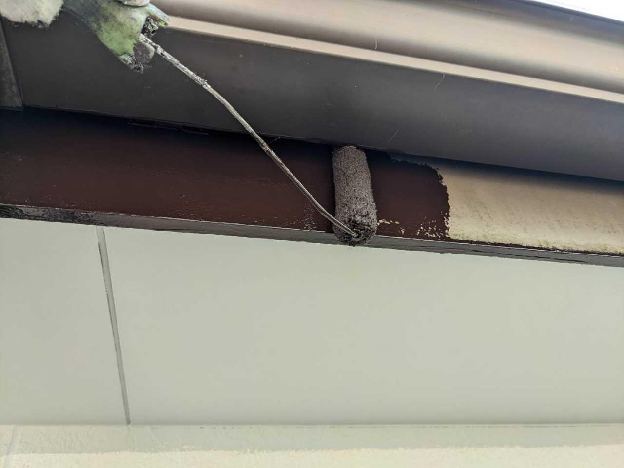 【破風・鼻隠し塗装】下塗り