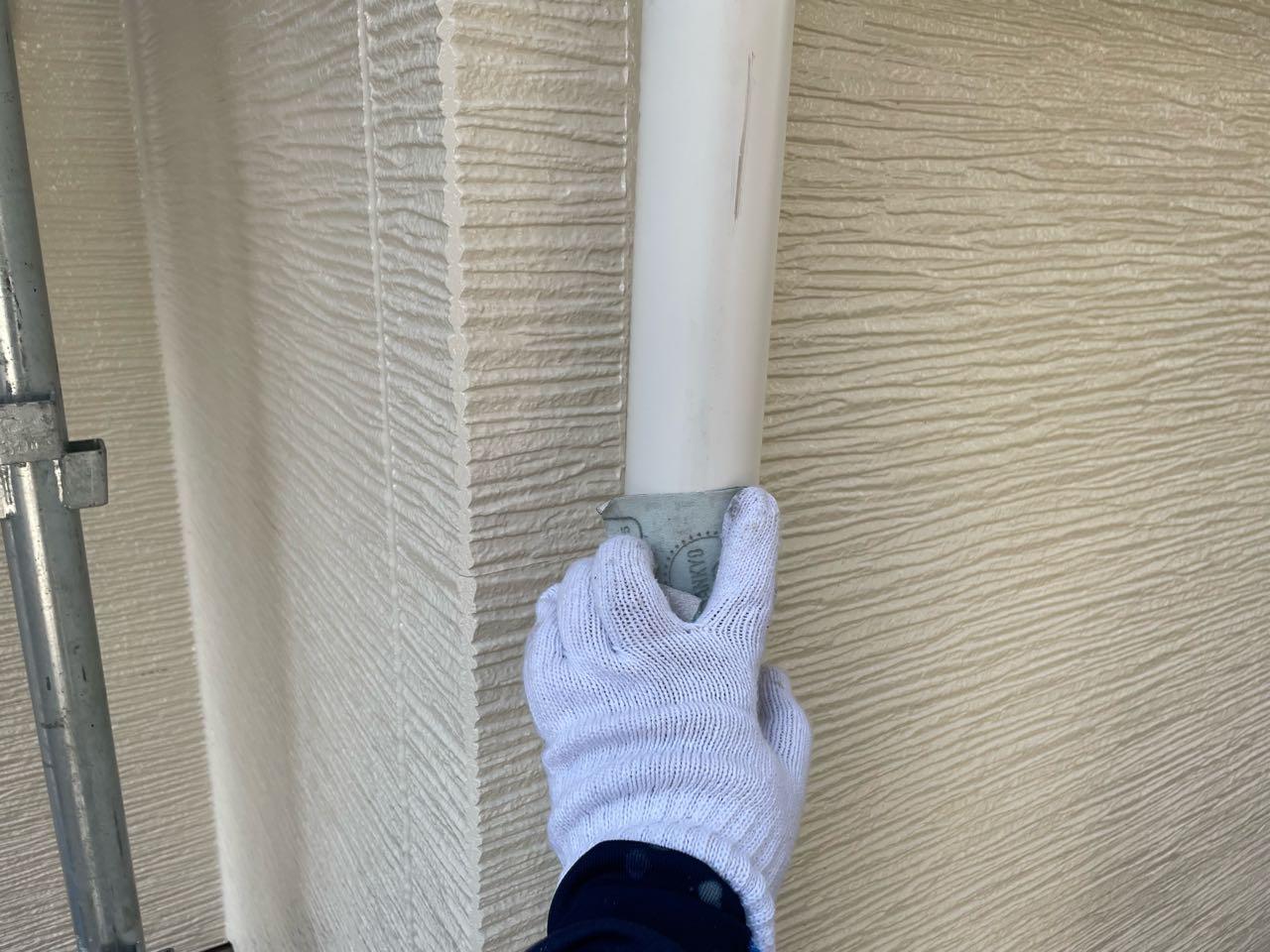 【雨樋塗装】ケレン作業