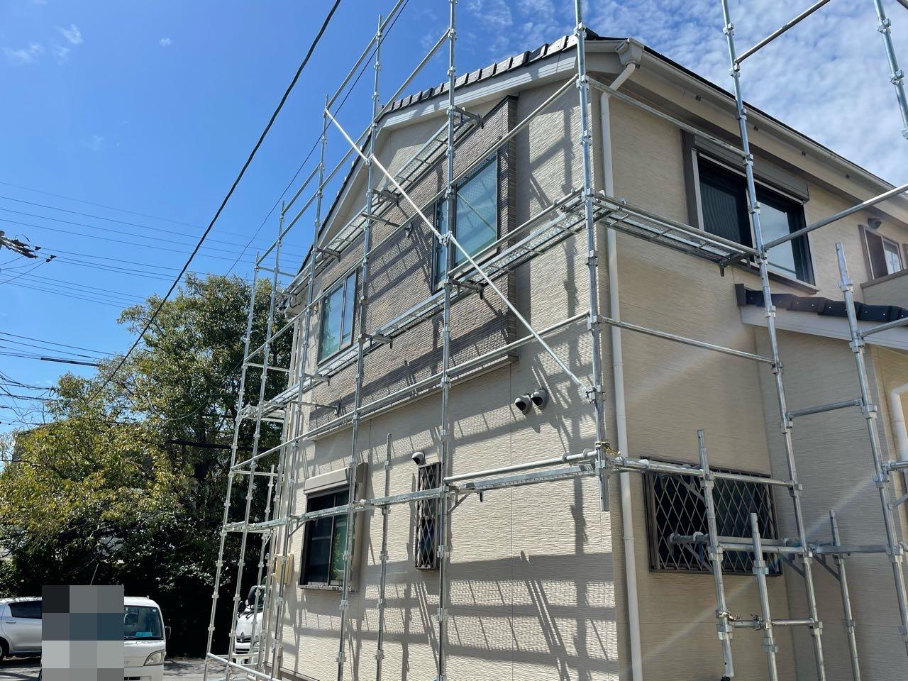 【足場設置工事】設置中