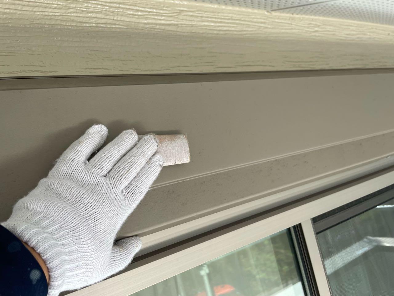 【シャッターボックス塗装】ケレン作業