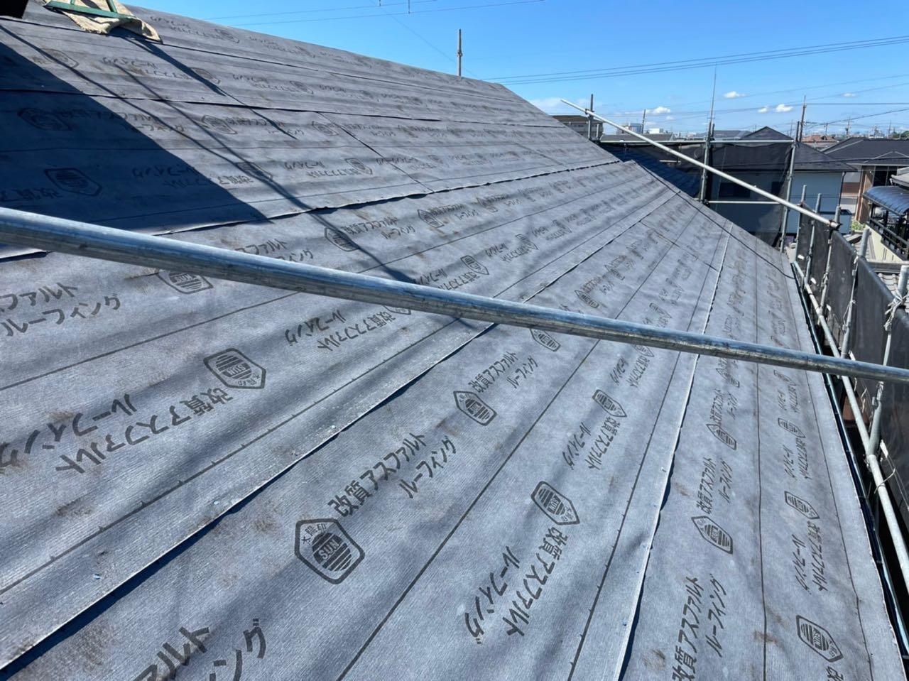【屋根板金工事】ルーフィング