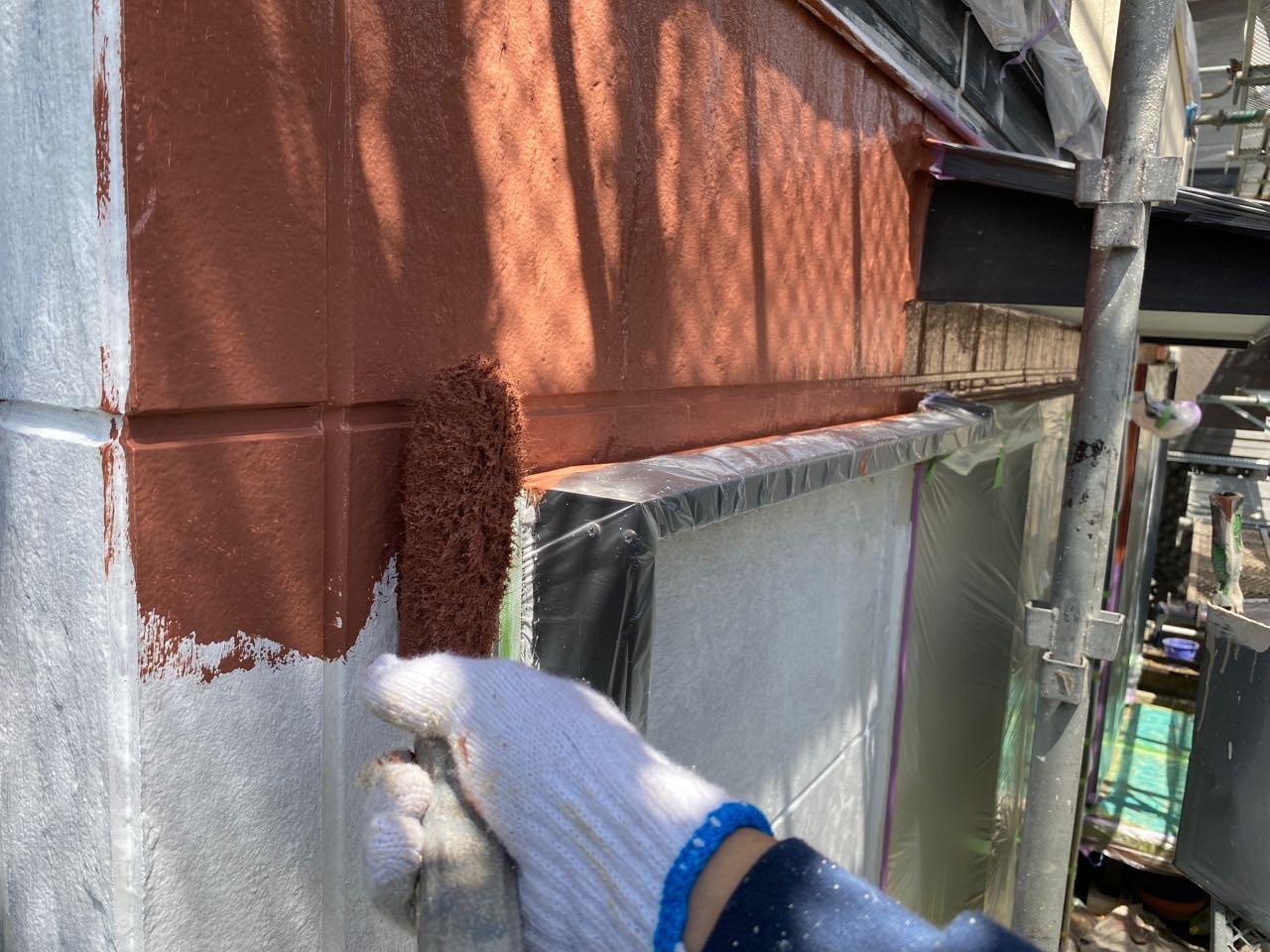 【外壁塗装2】中塗り