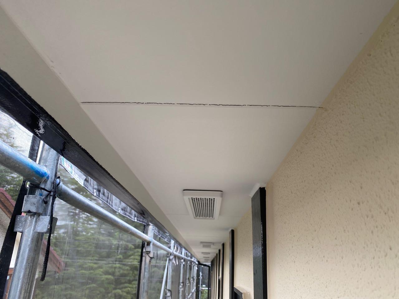 【軒天塗装】完了