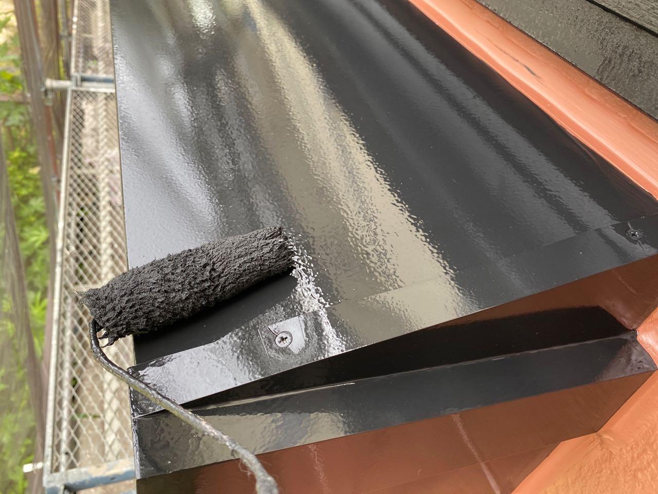 【シャッターボックス塗装】下塗り