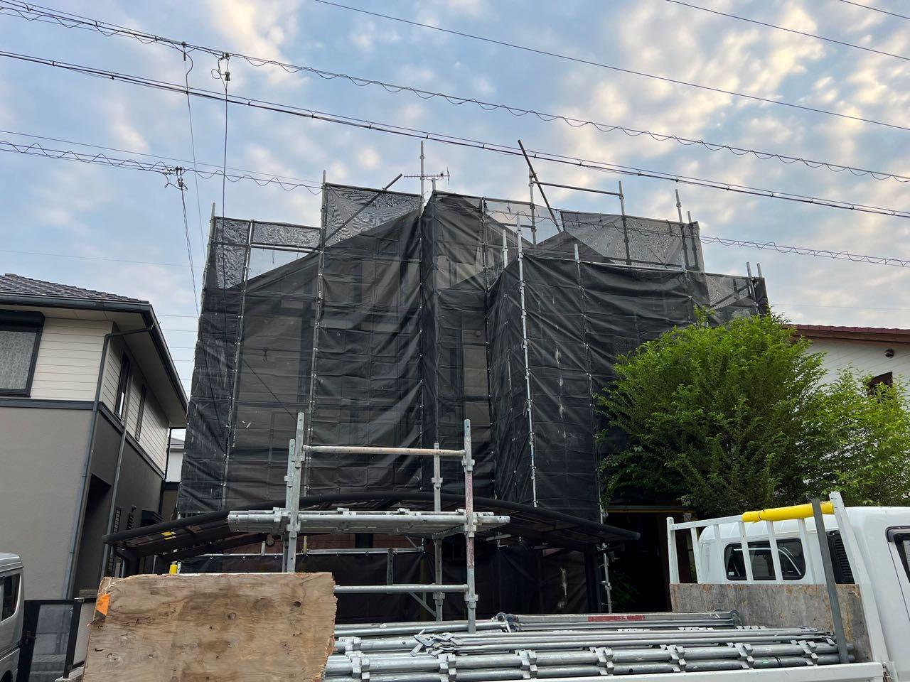 【足場設置工事】完了全景