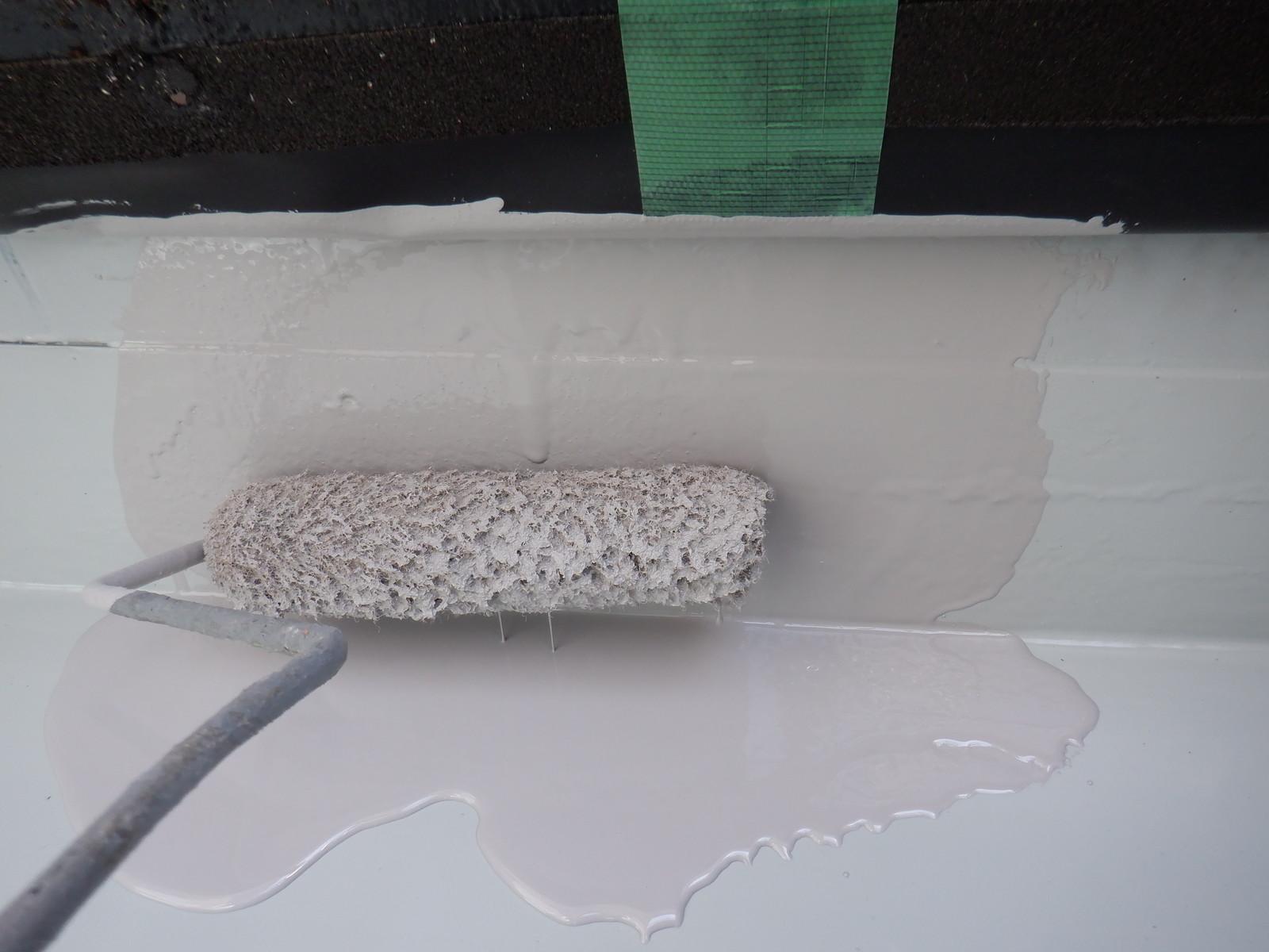 【防水工事】トップコート塗布