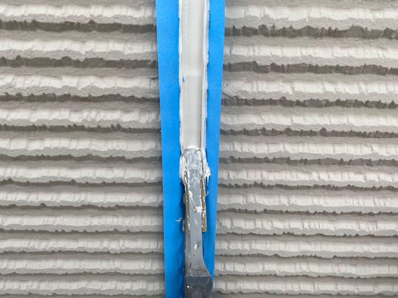 【シーリング工事】ヘラ押さえ