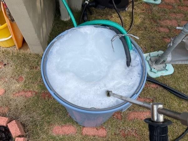 【バイオ洗剤準備】洗浄液攪拌